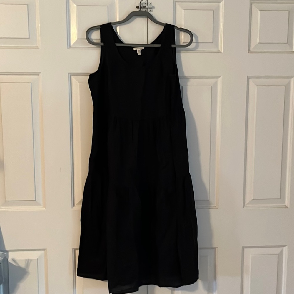 Eileen Fisher Medium Black organic linen dress